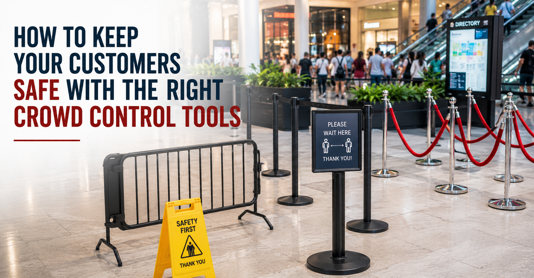 How to Keep Your Customers Safe with the Right Crowd Control Tools