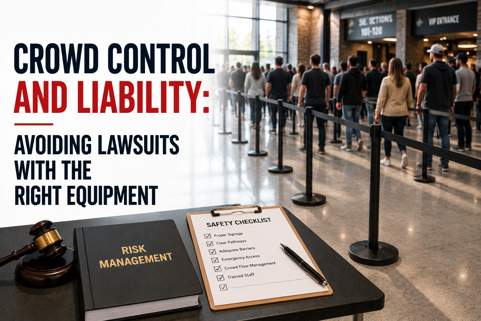 Crowd Control and Liability: Avoiding Lawsuits with the Right Equipment
